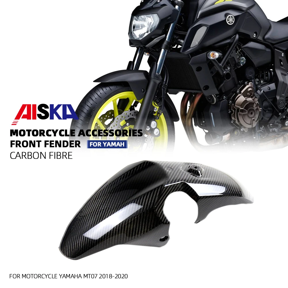 

Переднее крыло для мотоцикла из сухого углеродного волокна для Yamaha MT07 MT-07 2018 2019 2020 2021 2022