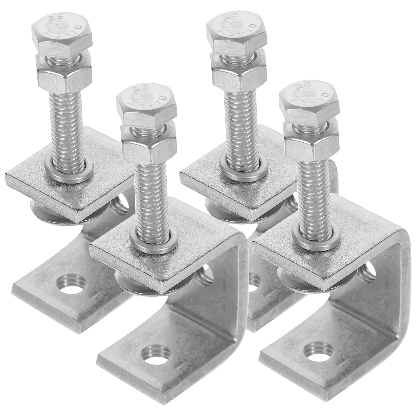 

2pcs C Clamp Heavy Duty Clamp Stainless Steel Fence Clamp Tool For Woodworking