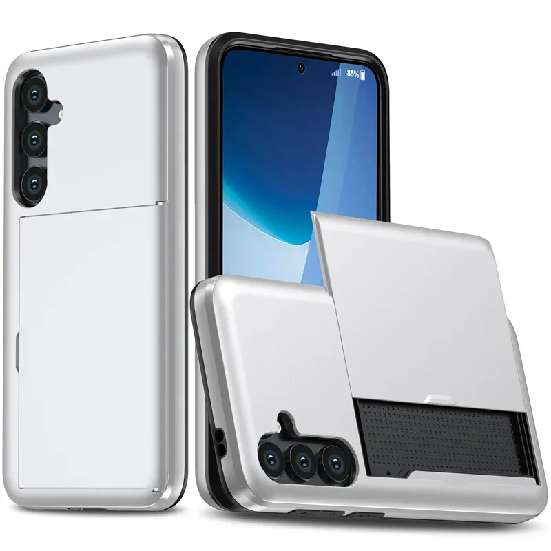 Premium Wallet Cover Phone Case with Card Holder and Protective Sleeve
