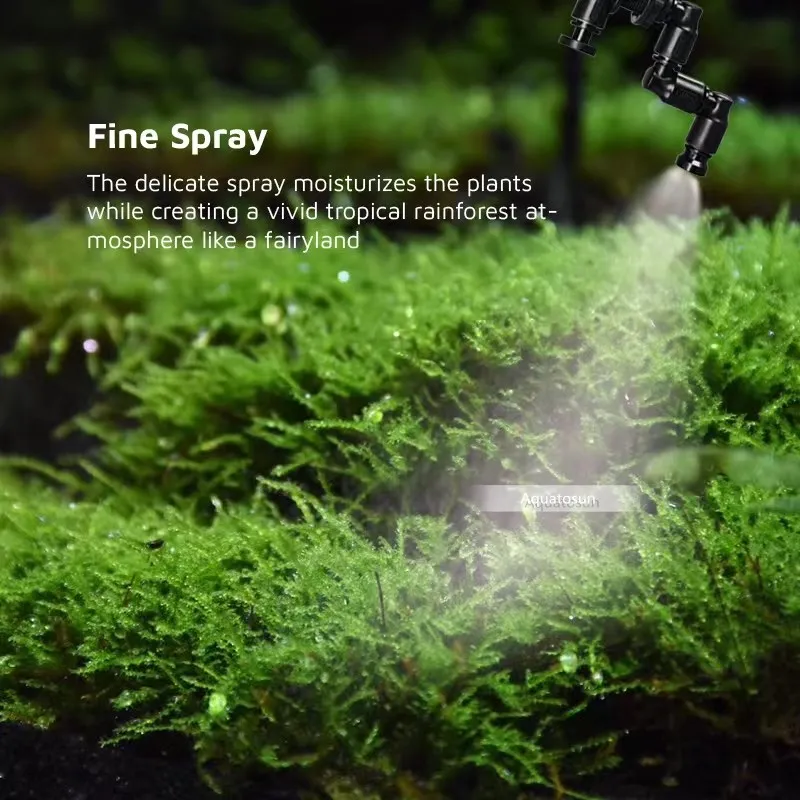 MIUS Smart Automatic Mist Reptile Humidifier Timer Rainforest LCD Screen Sprinkler Controller Terrarium Misting Spraying Kit reptile spray system