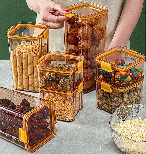 Hanging Sealed Food Storage Container  Kitchen Cabinet Organizer Containers  - Food - Aliexpress