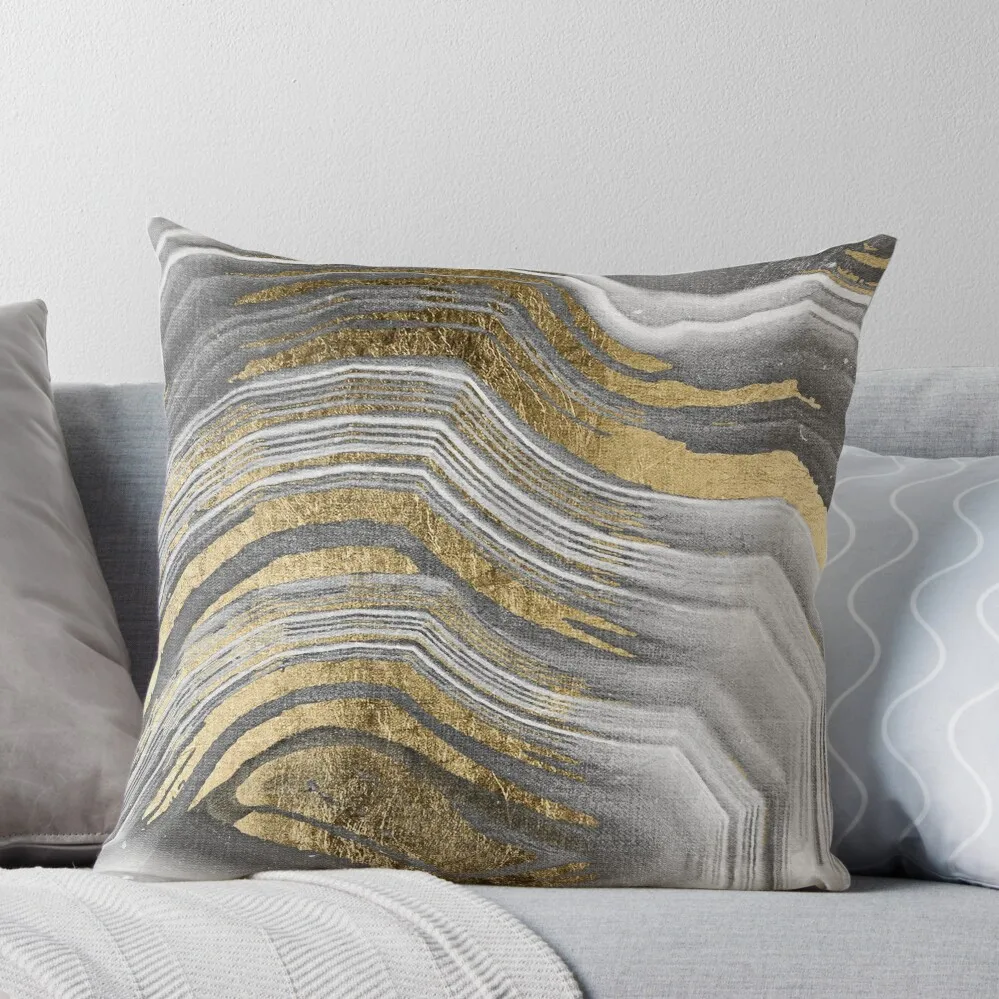 

taupe gold Throw Pillow christmas ornaments 2024 Luxury Cushion Cover Sofa Cushions