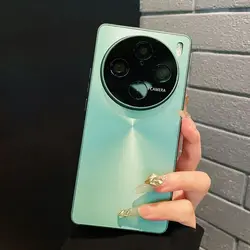 Aurora Laser Fashion Hard Matte Protective Back Cover Case for Vivo X200 Pro (Green)