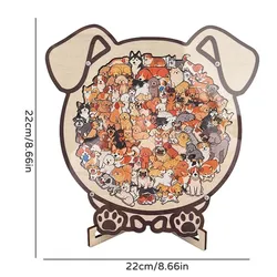 Cartoon Animal - Themed Wooden Puzzle - Fun and Educational Stress Relief Toy (1)