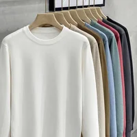 Camel Blue Comfortable Lightweight Sweater Men's Long Sleeve Knit Pullover Sweater Autumn Winter Thermal Warm Classic Sweater