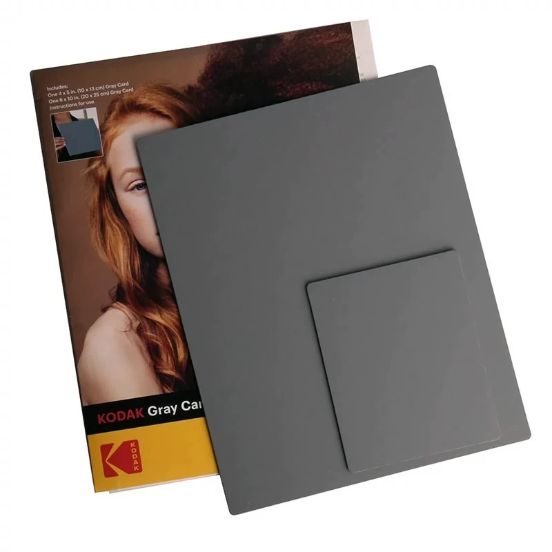Kodak R-27 Gray Card Camera Photography White Balance correction card 18% neutral gray scale
