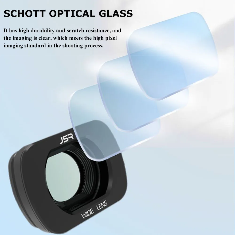 Wide Angle Lens for DJI OSMO Pocket 3 Anti Distortion Multi-layer Coated Optical Glass 10x Macro Lens Magnetic Suction Installat