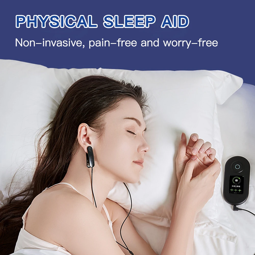 Dispositivo de ayuda para dormir Terapia de estimulación Ansiedad Depresión Instrumento para dormir rápido Terapia para dormir Insomnio Microcorriente