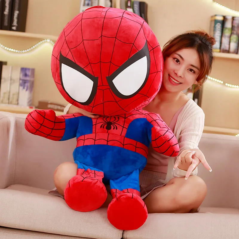 

110cm Big Size Marvel Avengers Stuffed Captain America Iron Man Spiderman Plush Toys Movie Dolls Christmas Gifts For Kids Boys