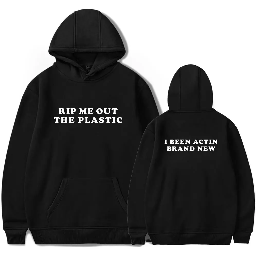 

Latto Hoodies Rip Me Out The Plastic Crop Merch Print Unisex Fashion Funny Casual HipHop Style Sweatshirts