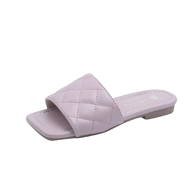 Summer Girls Slippers Japan Style Simple Flats Non-slip Children