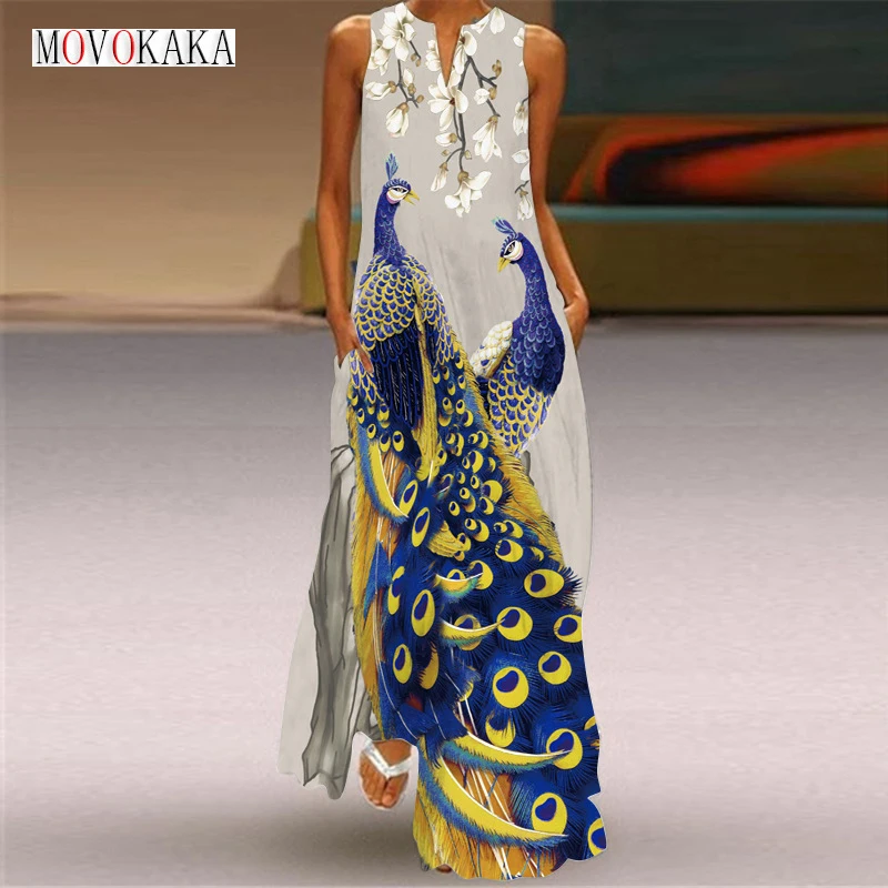 peacocks beach dresses Susie Maxi Dress Beach Cover Up in Turquoise Pink Peacock Girl Intuitive