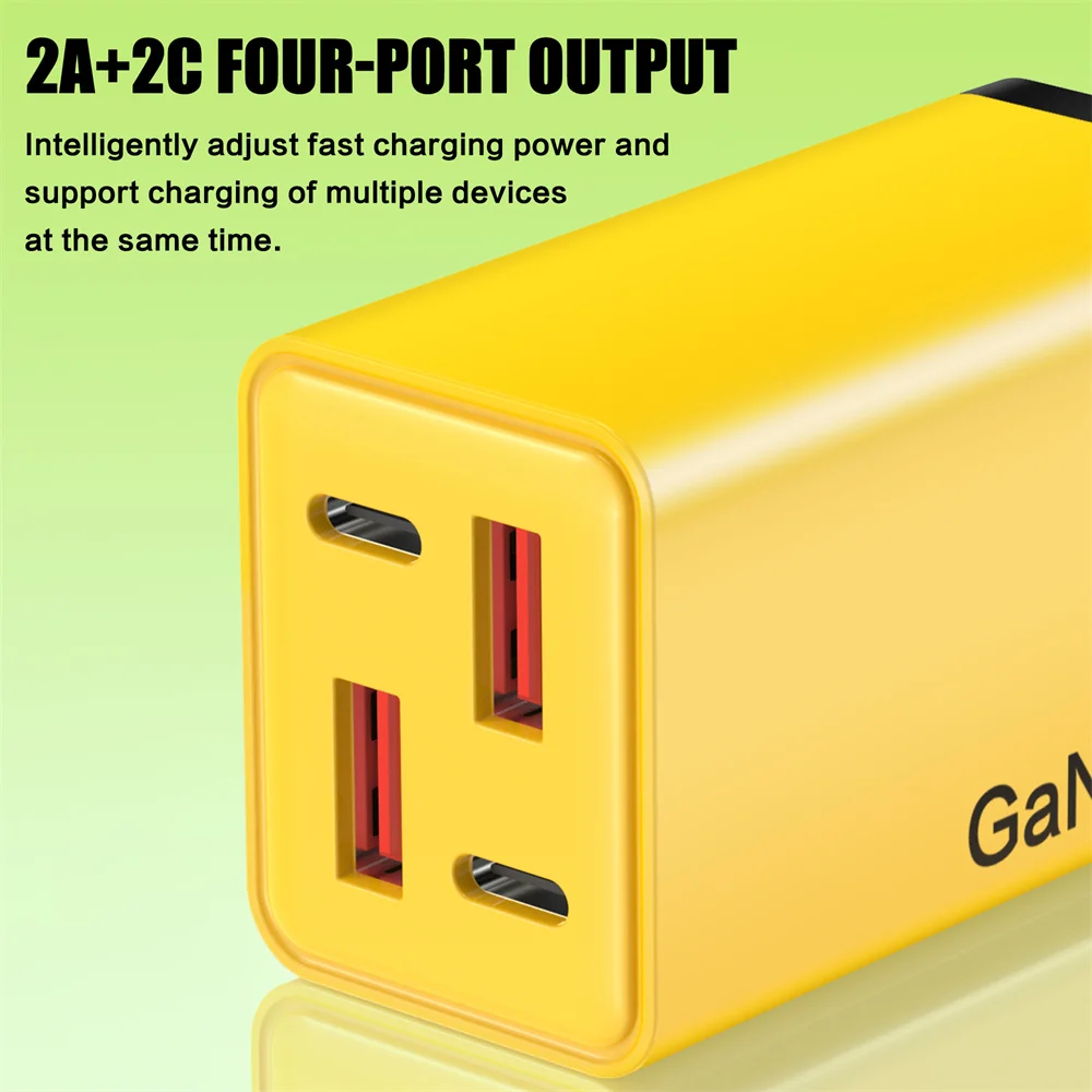120W USB C Charger 4 Ports Fast Charging EU/US/UK Plug Wall Charger Adapter For