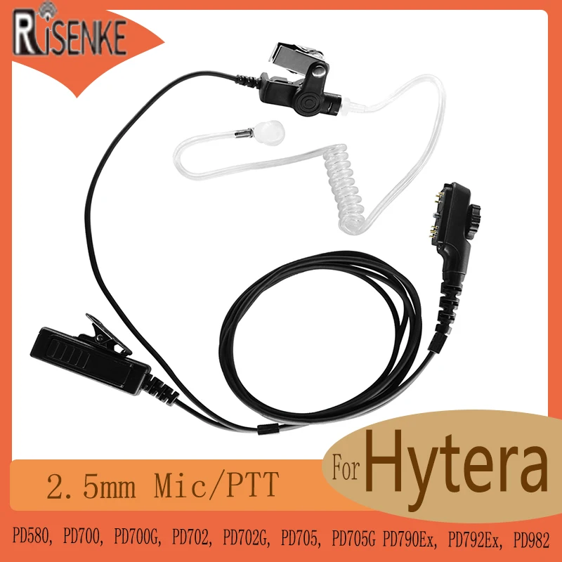 Risenke-Auricolari Per Walkie Talkie Hytera, Pd785,Pd785G,Pd780,Pd706G,Pd706,Pt580H,Pr580H,Pt 580 H,F3