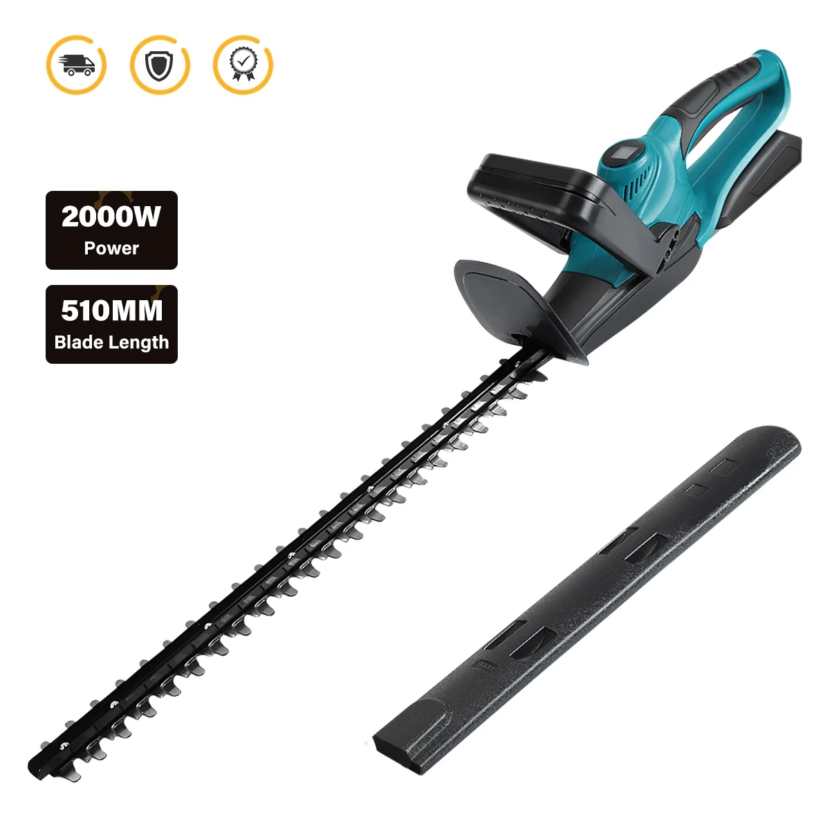 2000W Brushless Electric Hedge Trimmer 15000RPM Lawn Mower Garden Landscaping Hedge Pruner Trimmer Tool For Makita 18V Battery 4
