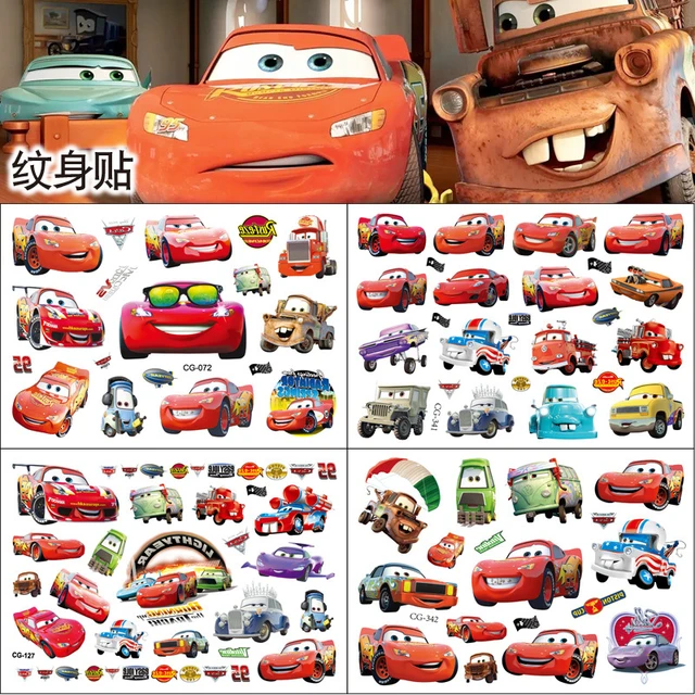 24pcs Pixar Cars Lightning McQueen Theme Water Bottle Sticker Kids Birthday  Party Decoration Supplies Car Water