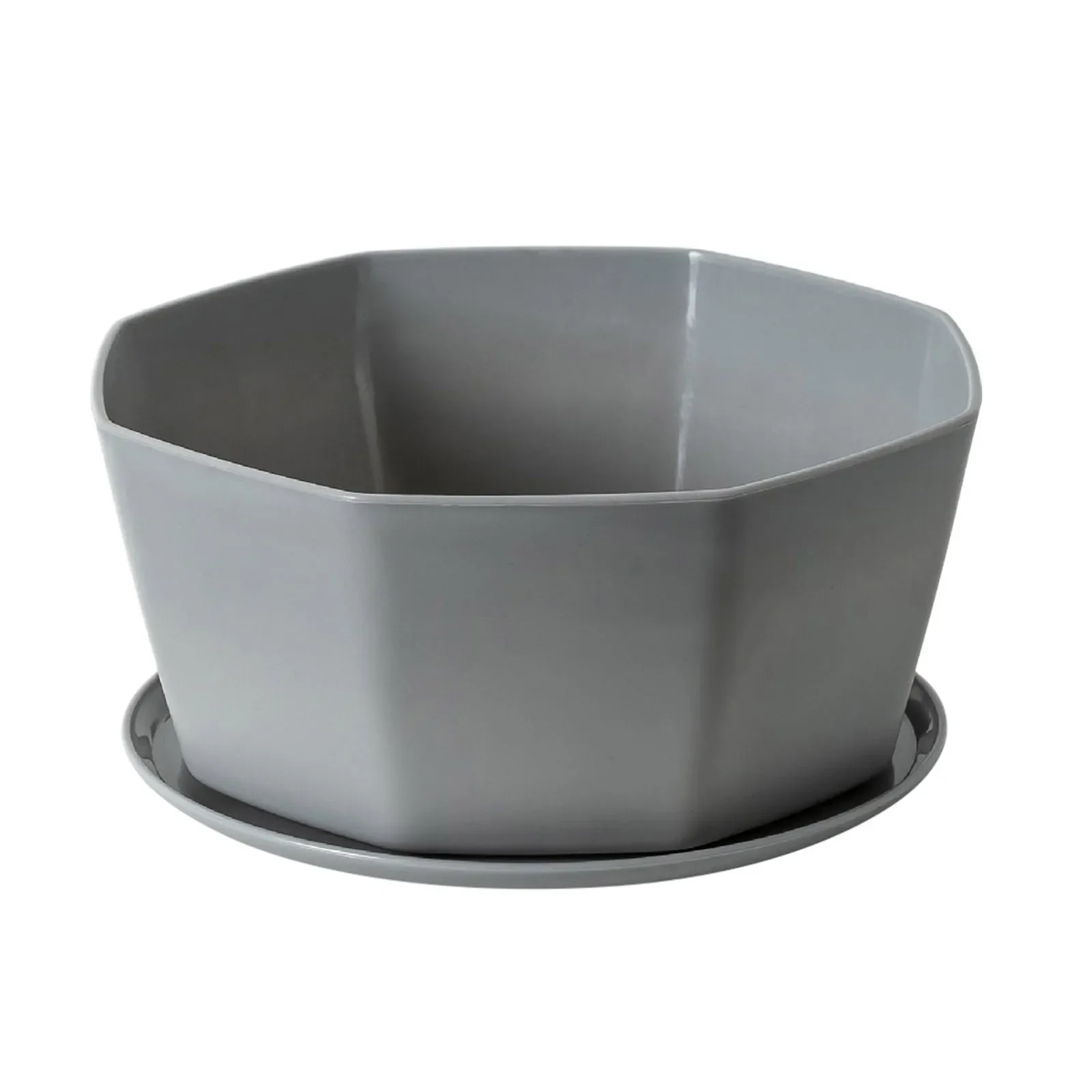 Set of Decorative Indoor/Outdoor Plant Pots with Drainage Saucers