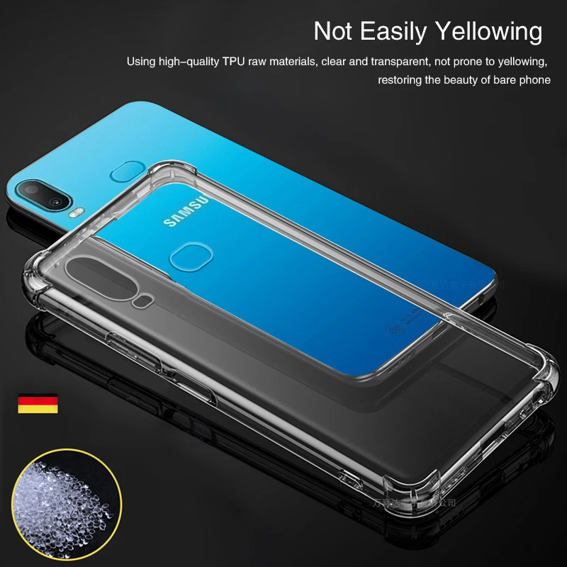 Premium Clear Soft Silicone TPU Airbag Case - Ultra-Thin Protective Back Cover