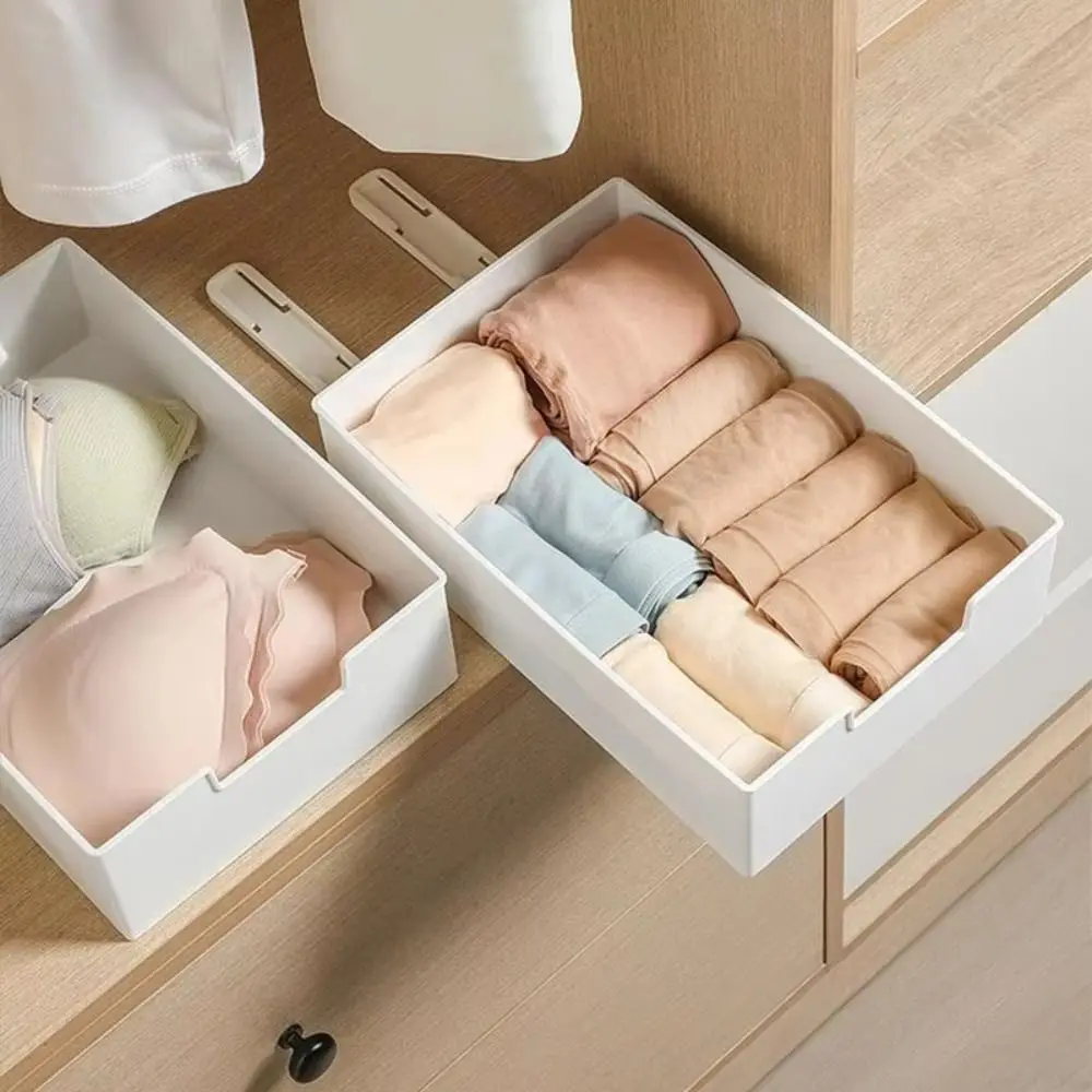 Durable Pull Out Cabinet Drawer Organizer Slide Out Plastic Storage Shelves Space Saving Storage Rack