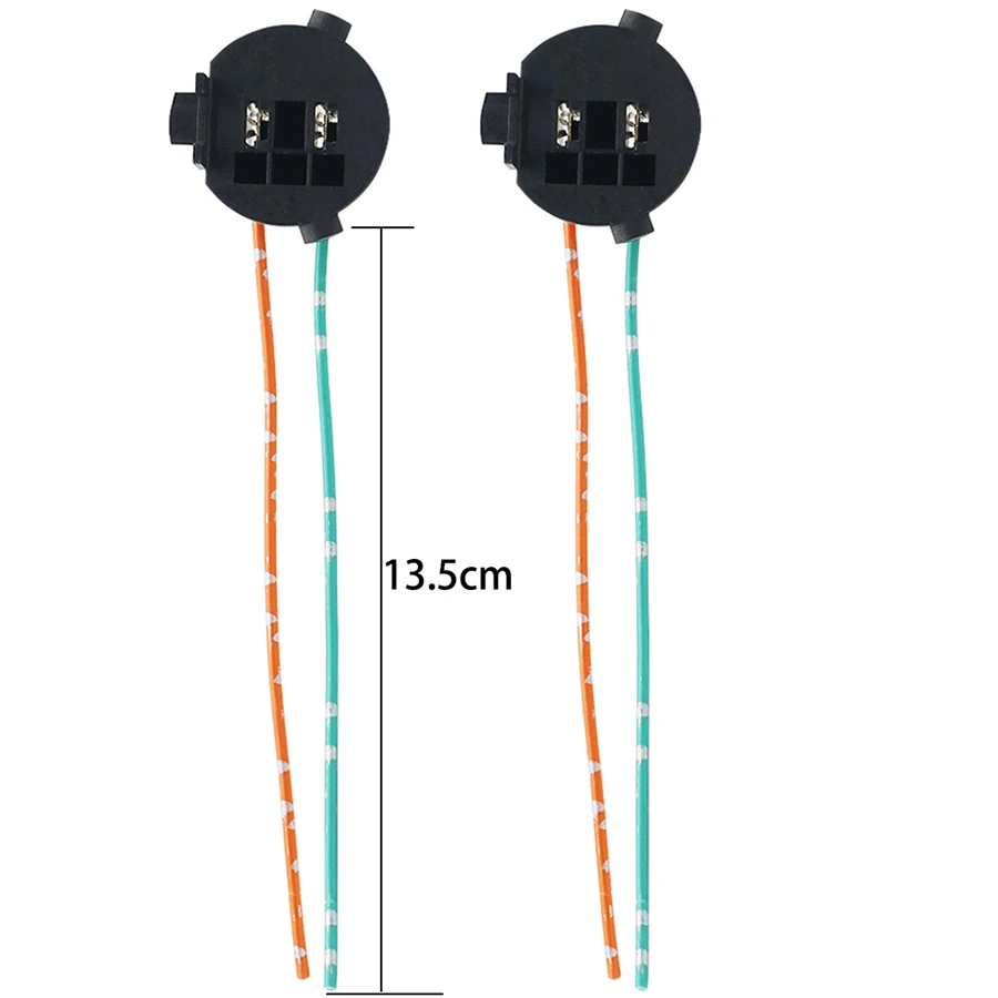 NHAUTP 2Pcs H7 Halogen Lamp Socket Base Connector For Hyundai New SantaFe Light Bulb Holder Wiring Harness Adapter