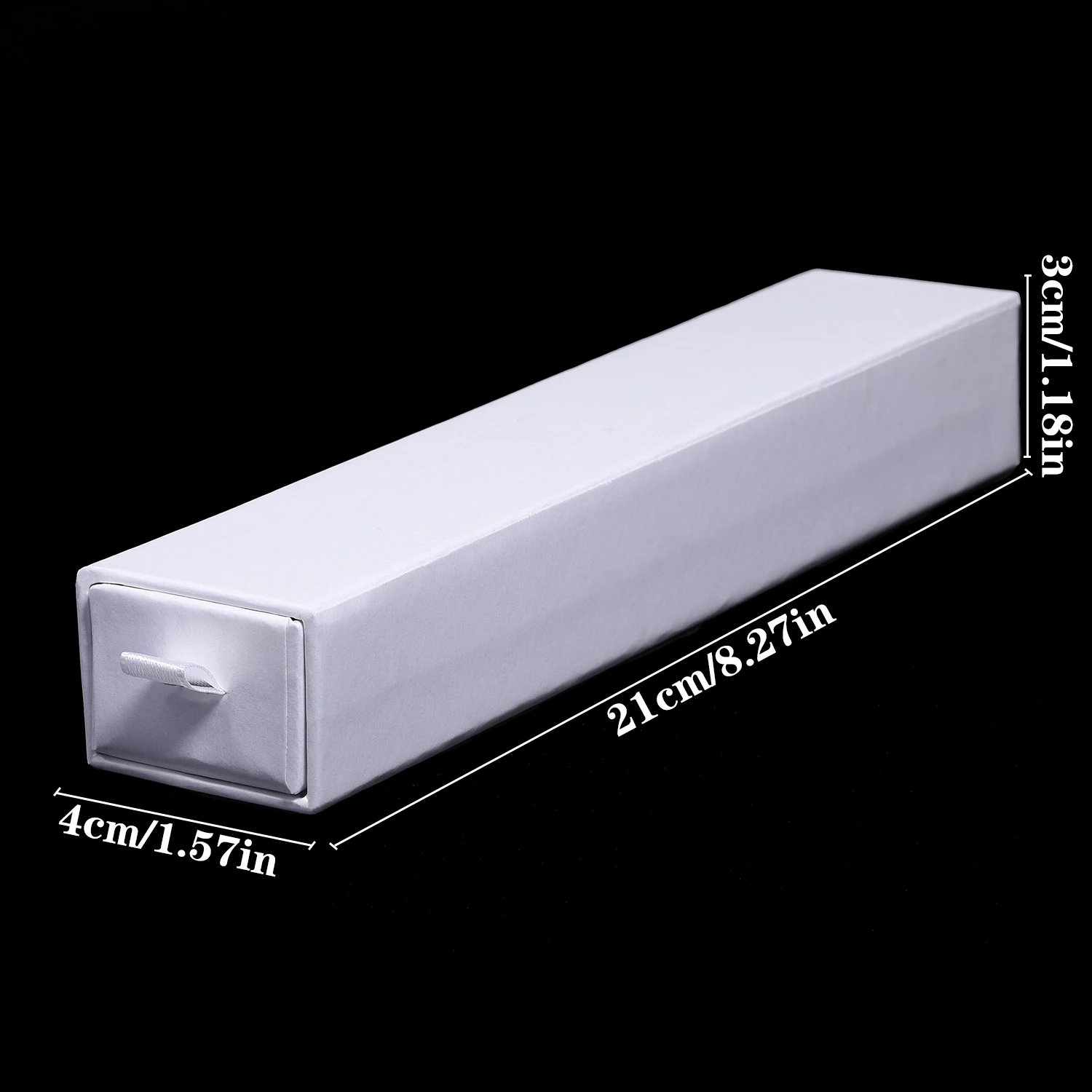 White Creative Paper Drawer Jewelry Packaging Box Necklace Rings Bracelet Organizer Display Stand Gift With Ribbon Rope Sponge