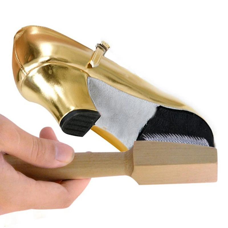 Wooden Suede Sole Wire Shoe Brush Cleaners Ballet Dance Shoes Cleaning Brushes Shoes Brushes for Home Cleaning Footwears 2