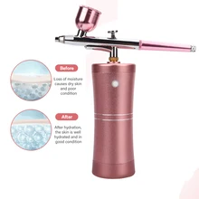 

Facial Water Oxygen Injection Machine Airbrush Compressor Nano Mist Face Sprayer Gun Make Up Painting Nail Art Hydra Airbrush