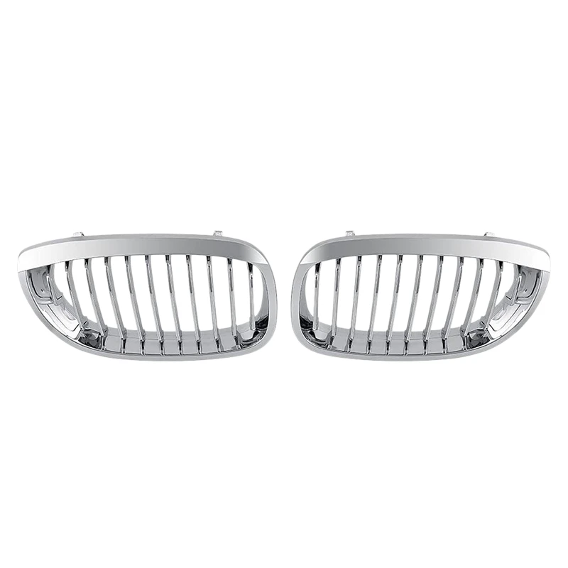 

for - E46 3 Series Coupe Cabriolet 2-Door 2003-2006 Front Hood Center Kidney Grille Grill (Chrome, Single Line)