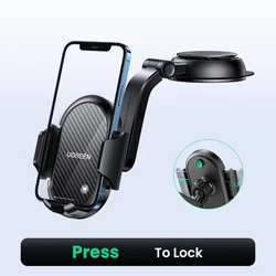 Premium Universal Car Phone Holder Stand (Press to lock)
