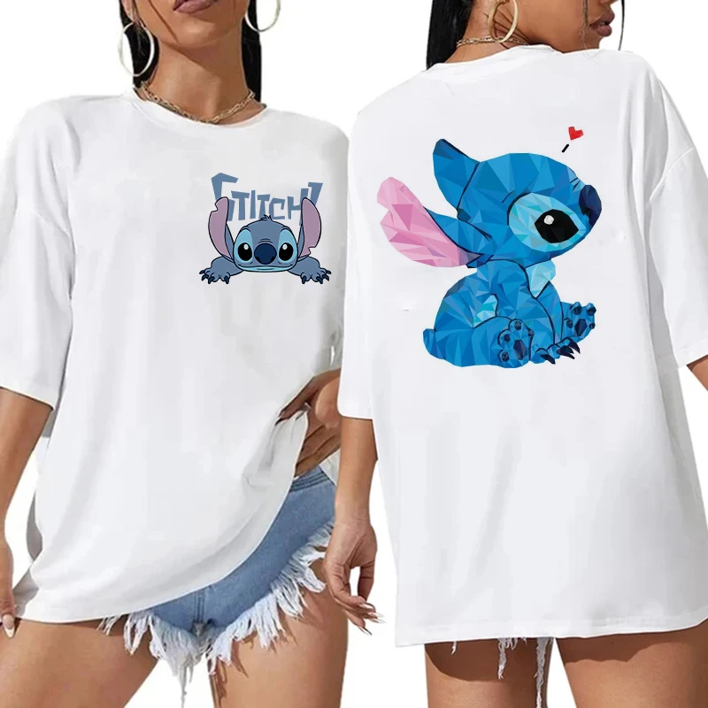 

90s Shirt EU Size Unisex Disney Lilo Stitch Cartoon T Shirt Stitch Cute Manga T-shirt Y2k Graphic Tshirt Top Tees Clothes