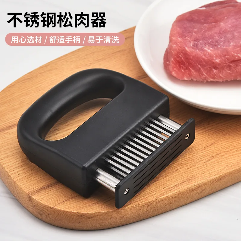 Stainless steel meat tenderizer steak meat hammer tenderizer needle Steak tenderizing needle For Meat Tenderizer