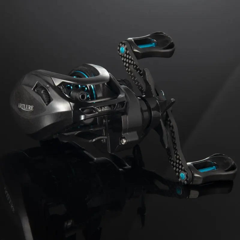 ARTSEA 초경량 탄소 베이트 캐스팅 낚시 릴, 배스 송어 퍼치 릴용 NMB 베어링 7.1:1, 최대 드래그 6kg
