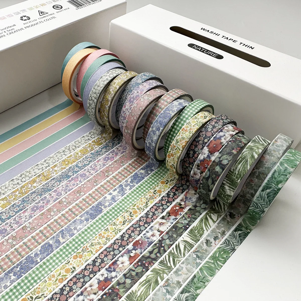 Mr. Paper, 20 Rolls Combo Pack Handmade Fine Tape, Vintage Creative Decoration DIY Handmade Material Washi Tape 3