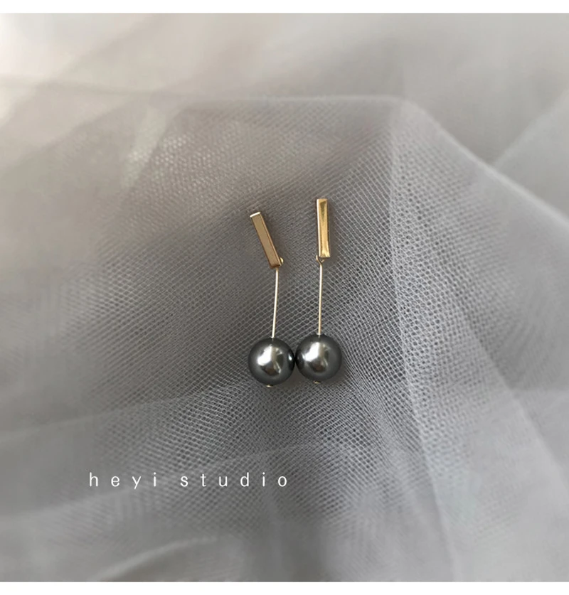 Real S925 sterling silver earrings for women simulated pearl drop earring trendy fine jewelry wome accessories dangle earring