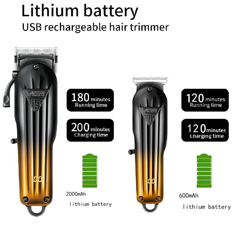 ماكينة قص الشعر VGR Combo الأصلية ماكينة تشذيب شعر...
