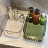 2 Pcs Cosmetics Box Desktop Storage Drawer Stackable Storage Box with Handle Makeup Organizers Basket Poatable Sundries  Rack 2