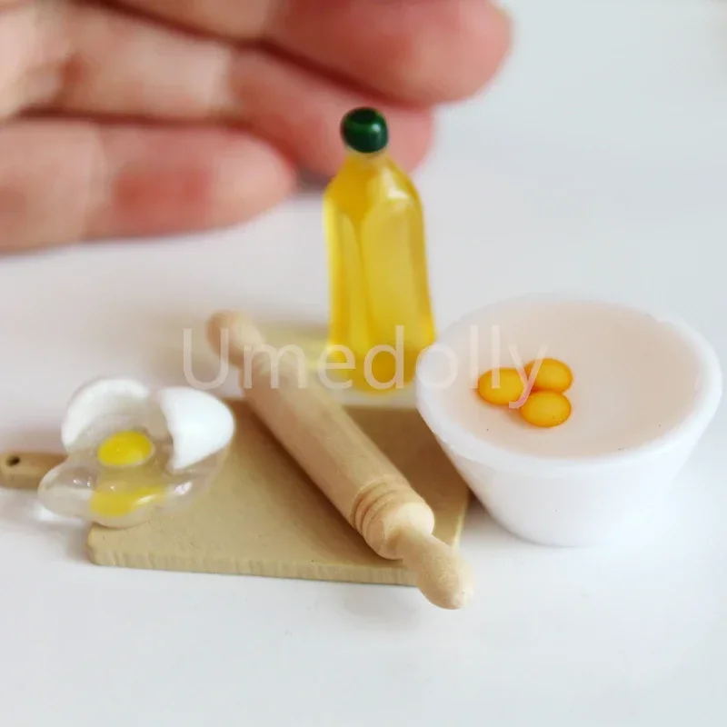 1/12 Miniature Dollhouse Baking Cooking Pretend Play Mini Utensils for BJD Doll Kitchen Food Toy Accessories