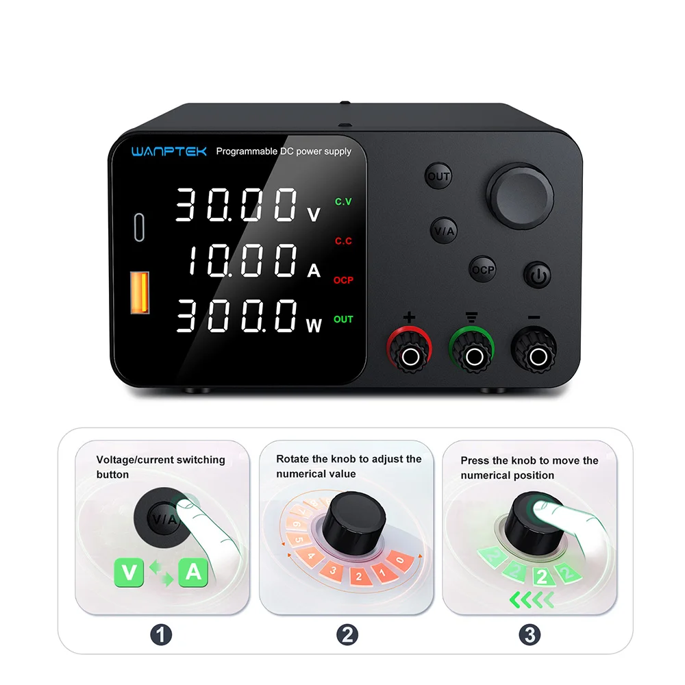 DC tápegység hátsó csatlakozói