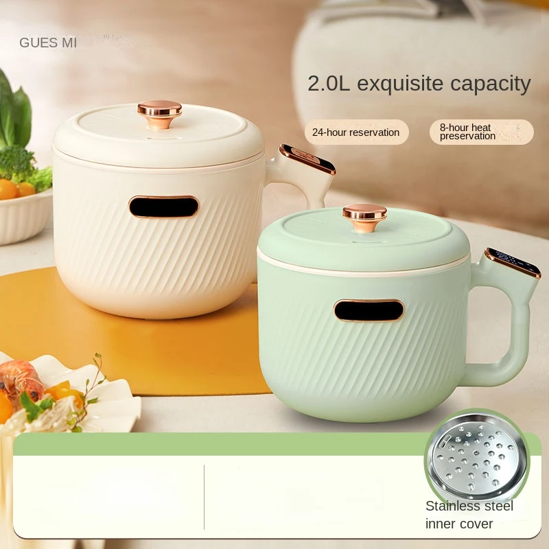Fogão Elétrico Multifuncional um Pote Ideal para Dormitório e Cozinha Caseira Adequado para Macarrão Vapor e Panela Quente
