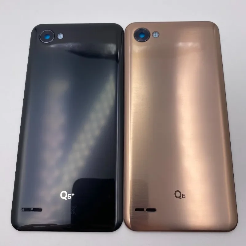 LG Q6 후면 하우징 후면 케이스, 플라스틱 배터리 커버, 카메라 렌즈 교체 부품 포함, 신제품