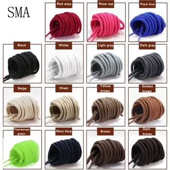 1 Pair Classic Solid Round Shoelaces Durable Polyester Shoe laces Boot Laces Sneaker Shoelace 21 Colors 70cm 90cm 120cm 150cm