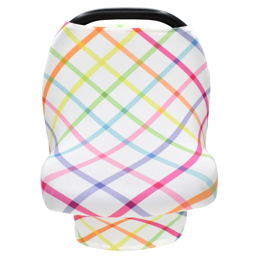 Cotton Striped Breast Feeding Cover baby Car Seat Cover Stroller Cart Multi-Functional Breastfeeding Scarf Nursing