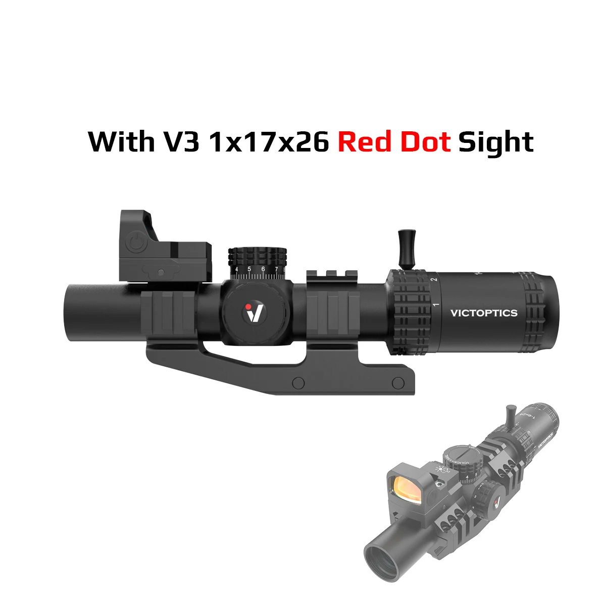 VictOptics S6 1-6x24 SFP Riflescope With Red&Green Illumination 
