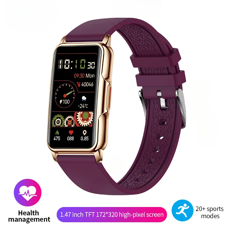 

Smart Watch Women Men New Bluetooth Connected Phone Music Fitness Sports Bracelet Sleep Monitor 1.47-inch Man Smartwatch Women