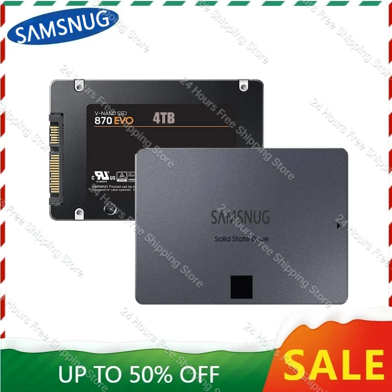 

Original SSD 870 QVO EVO 1TB 2TB 4TB 8TB 2.5" SATA III 560MBs High Performance Solid State Drive HDD 외장하드 for Laptop Desktop PC