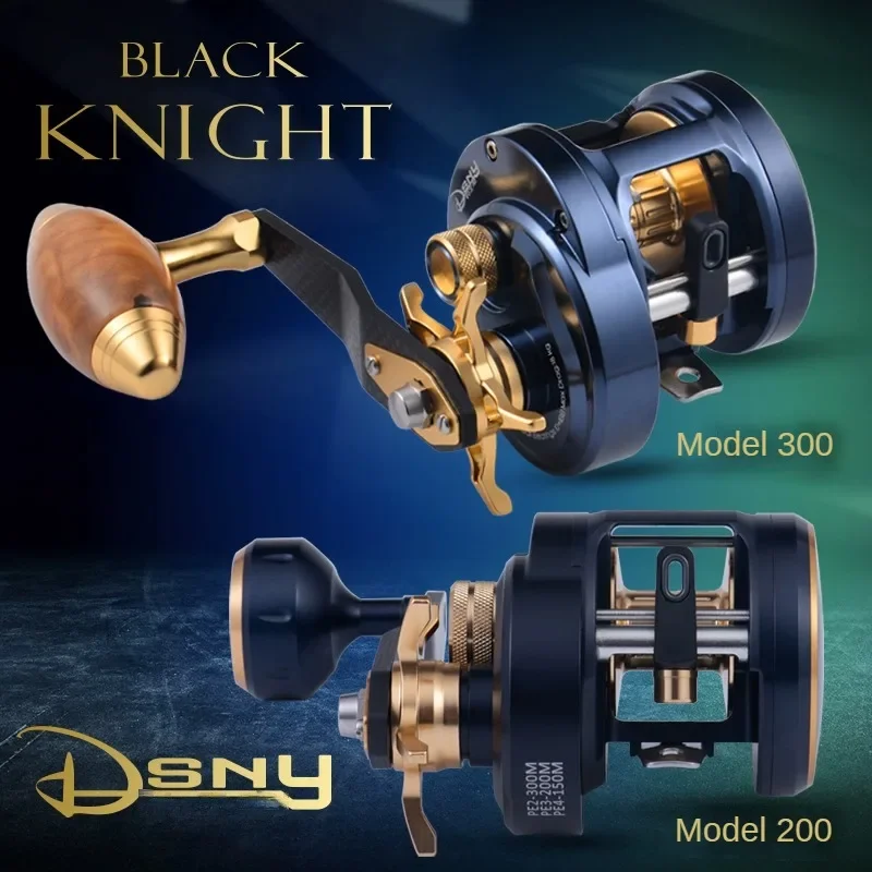 

DSNY Black Knight 10+1 BB 6.2:1 Drag 15 Kgs Slow Jigging Reel Baitcasting Saltwater Reel Boat Reel