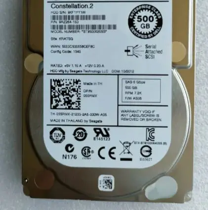 For 055RMX ST9500620SS 55RMX 500G 2 5 inch 7 2K SAS server hard disk