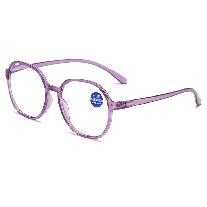 Fashion reading Glasses Women Large Frame Anti Blue Light Presbyopia Eyeglass Middle-Aged Elderly People Prescription Eyewear +1 - 5