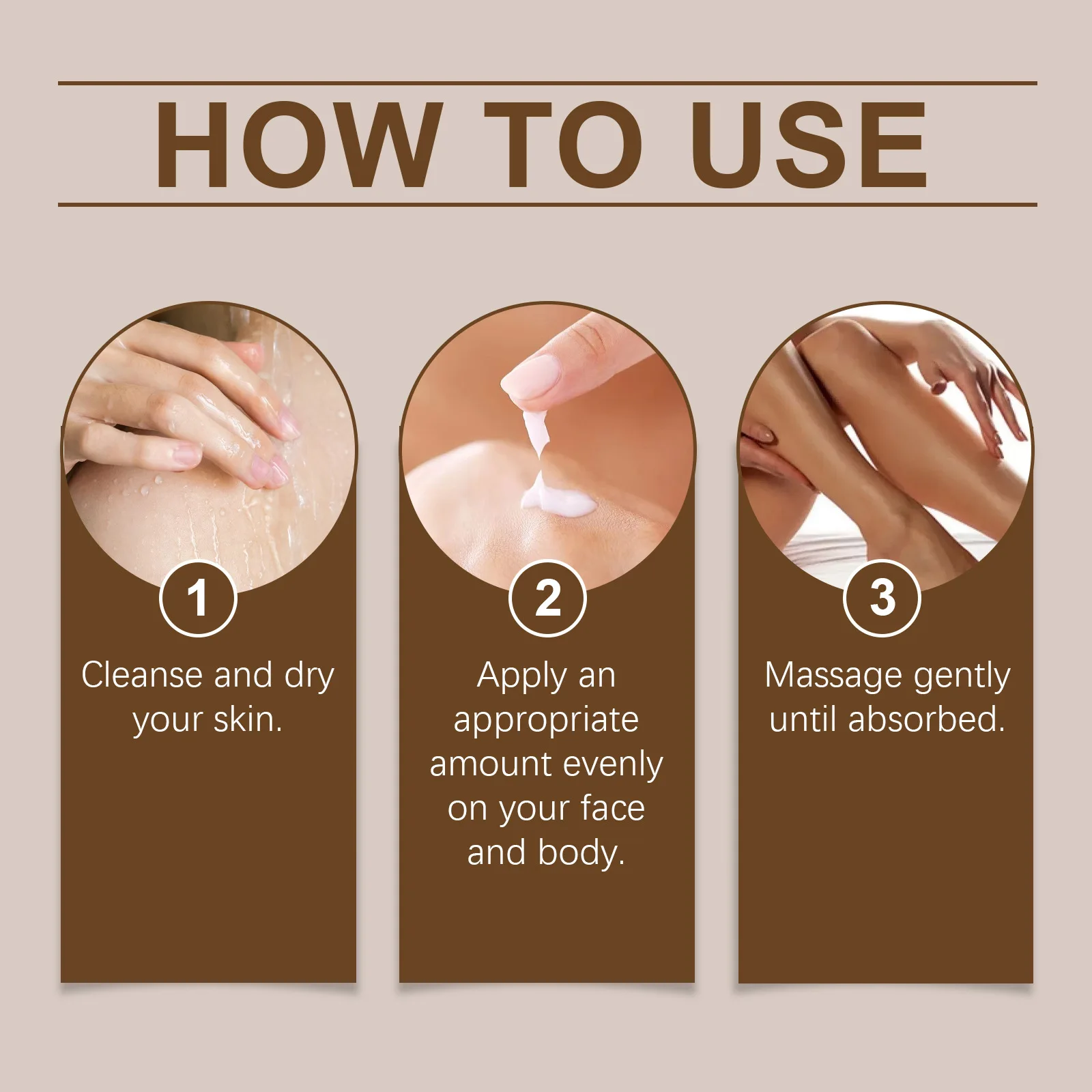 Self Tanning Cream Sunless Bronzing Deepen Darkening Sunkissed Golden Brown Summer Sexy Sunbeds Hydrating Enhancing Tanned Cream