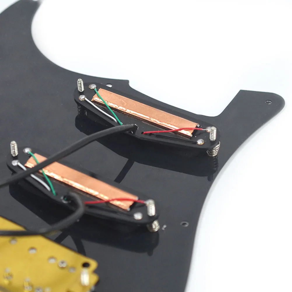 

Загруженная деталь для гитары Pickguard ST, пикап для электрогитары Pickguard с предварительно загруженной проводкой Singlecut 10 ± 0,5 12 ± 0,5